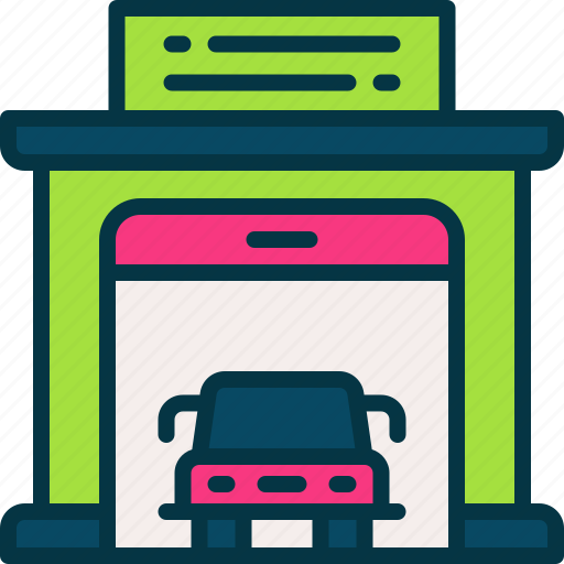 Garage, car, repair, service, automobile icon - Download on Iconfinder