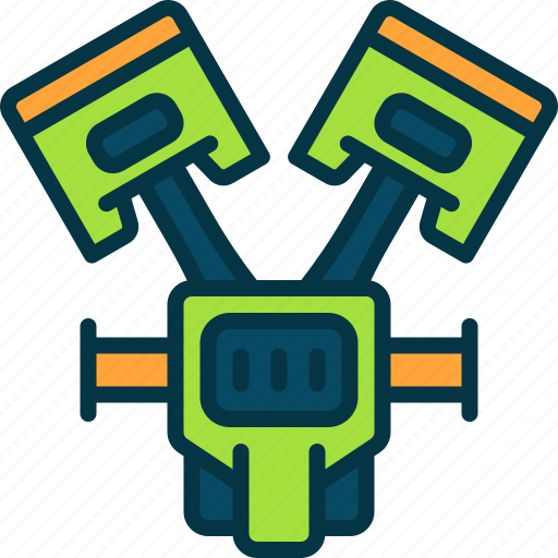 Piston, engine, mechanic, motor, power icon - Download on Iconfinder