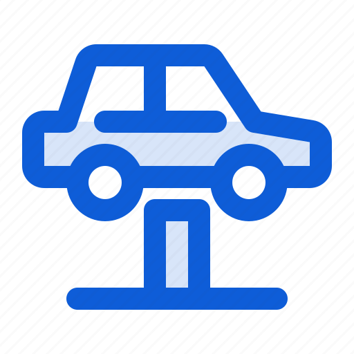 Car, lift, automotive, vehicle, hoist, hydraulic, garage icon - Download on Iconfinder