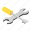 chrome, customized, isometric, screwdriver, steel, toolkit, wrench 