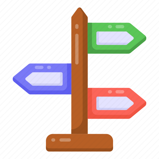 Sign board, roadpost, direction board, roadboard, fingerpost icon - Download on Iconfinder