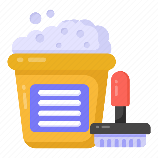 Car cleaning, car pail, car wash bucket, water bucket, car wash basket icon - Download on Iconfinder