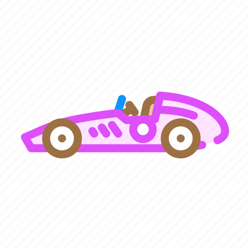 Vintage, racing, car, vehicle, speed, auto icon - Download on Iconfinder
