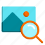 find, image, magnifier, picture, search 