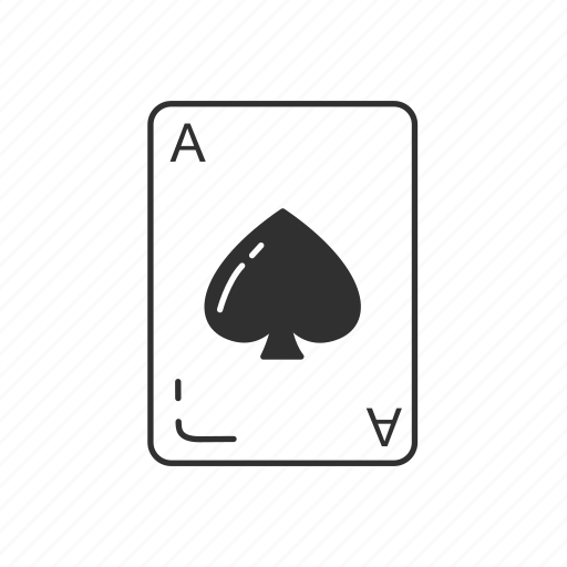 Ace, ace of spades, card game, french playing card, playing card, spades, card icon - Download on Iconfinder