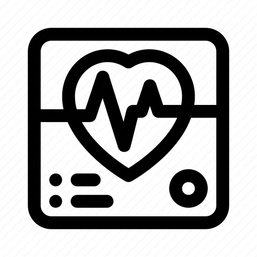 Heartbeat, cardiac, electrocardiography, heart, rate, monitoring icon - Download on Iconfinder