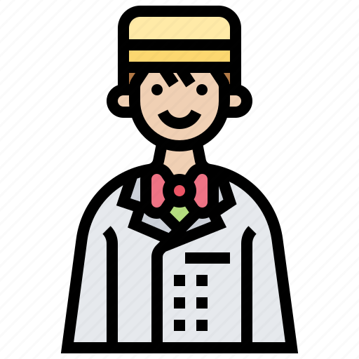 Bellboy, doorman, hotel, porter, service icon - Download on Iconfinder