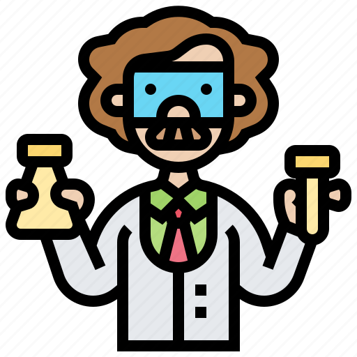 Chemist, laboratory, professor, researcher, scientist icon - Download on Iconfinder