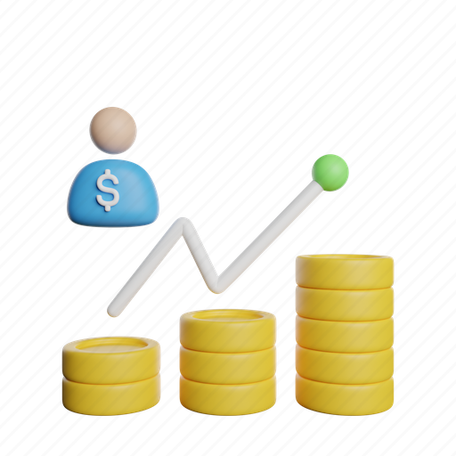 Increased, earnings, front, income, finance, dollar icon - Download on Iconfinder