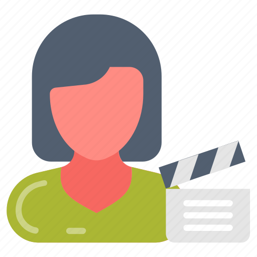 Director, movie, maker, producer, film, industry, chairwoman icon - Download on Iconfinder