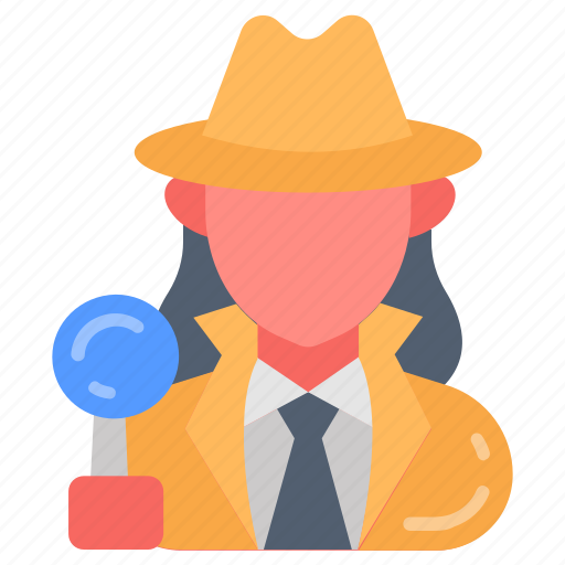 Detective, agent, spy, investigator, police, officer, private icon - Download on Iconfinder
