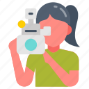 videographer, photographer, camcorder, cinematographer, camerawoman