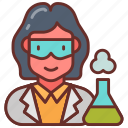 scientist, expert, researcher, scholar, chemist