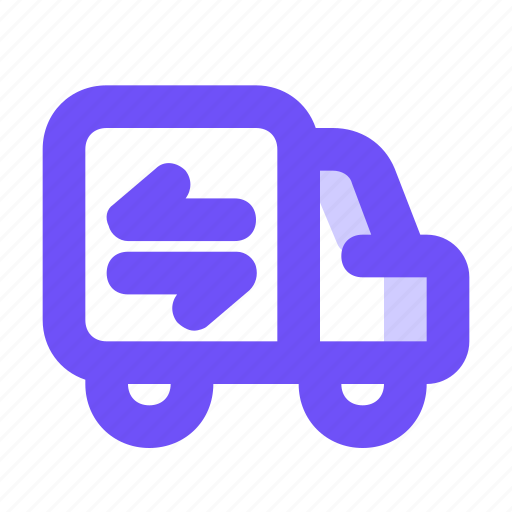 Round trip, transportation, cargo, pick up, delivery, logistics, shipping icon - Download on Iconfinder