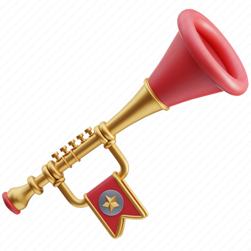 Trumpet, tuba, brass, jazz, horn, music, audio 3D illustration - Download on Iconfinder
