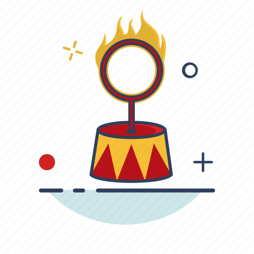 Animal, carnival, circus, fire, performance, ring, show icon - Download on Iconfinder