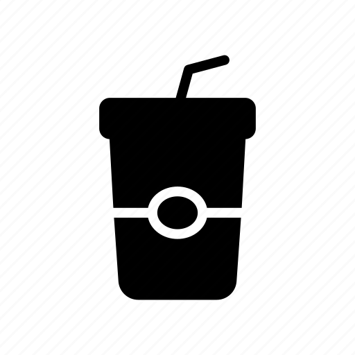 Coffee, drink, juice, papercup, straw icon - Download on Iconfinder