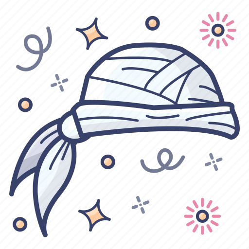 Cap, hat, headgear, headpiece, headwear, pirate bandana icon - Download on Iconfinder