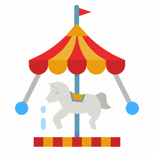Carousel, merry, go, round, funfair icon - Download on Iconfinder