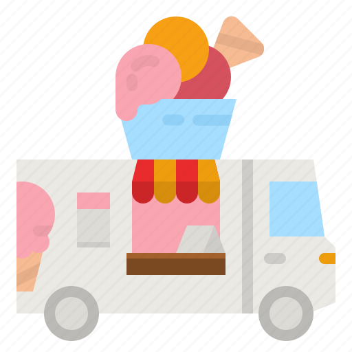 Icecream, van, ice, cream, truck icon - Download on Iconfinder