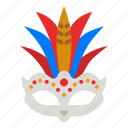 mask, carnival, costume, party, accessory