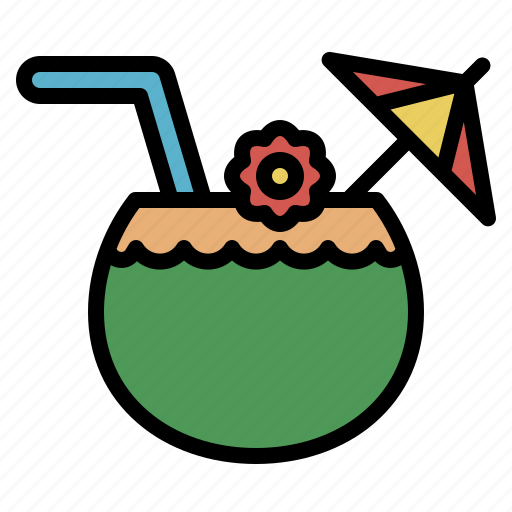 Carnival, coconut, drink, fruit, food, beverage icon - Download on Iconfinder