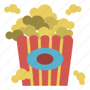carnival, popcorn, cinema, food, movie, snack, corn