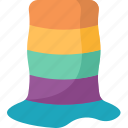 hat, rainbow, stove, pipe, celebration