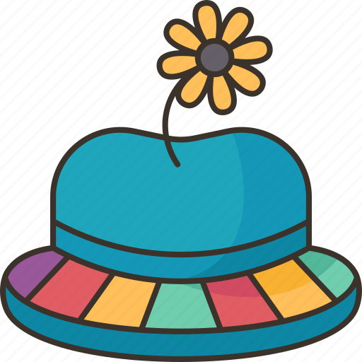 Hat, clown, derby, bowler, funny icon - Download on Iconfinder