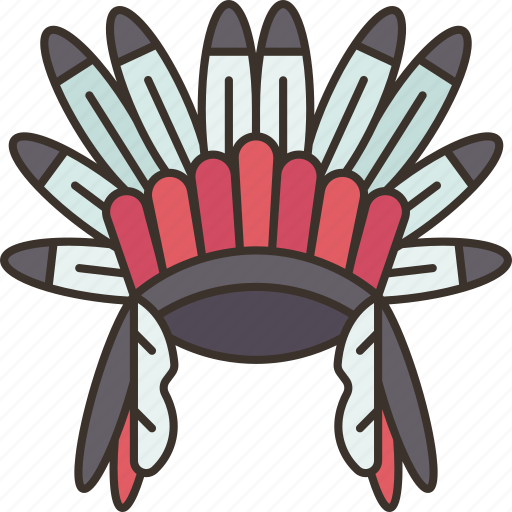 Headdress, indian, feather, native, american icon - Download on Iconfinder