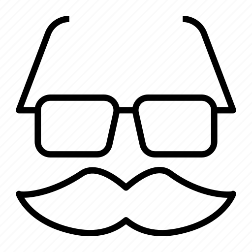 Mustache, glasses, funny, joke icon - Download on Iconfinder