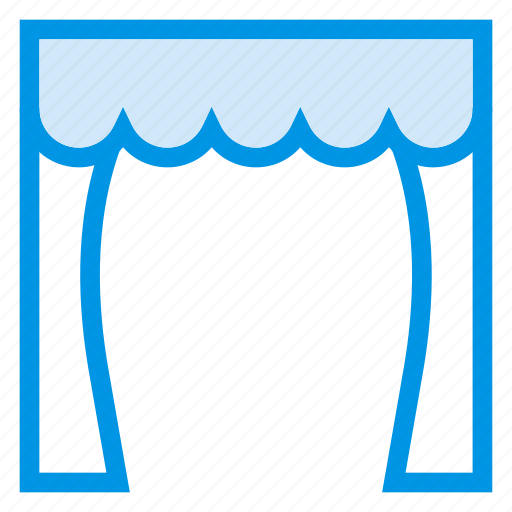 Curtain, decorations, home, house, play, stage, theater icon - Download on Iconfinder