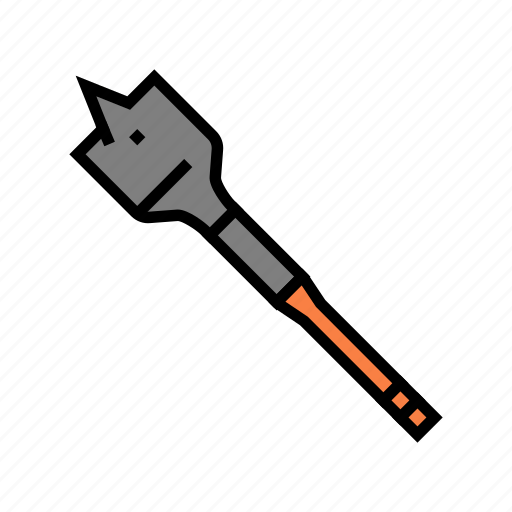 Spade, bit, drilling, carpenter, tool, accessory icon - Download on Iconfinder