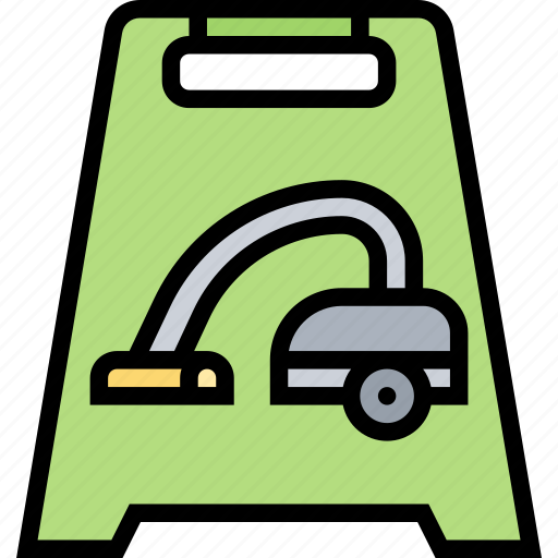 Caution, cleaning, floor, vacuum, janitorial icon - Download on Iconfinder