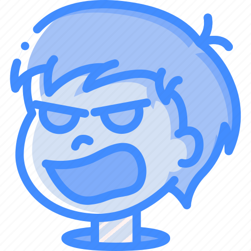 Angry, avatars, boy, cartoon, emoji, emoticons icon - Download on Iconfinder