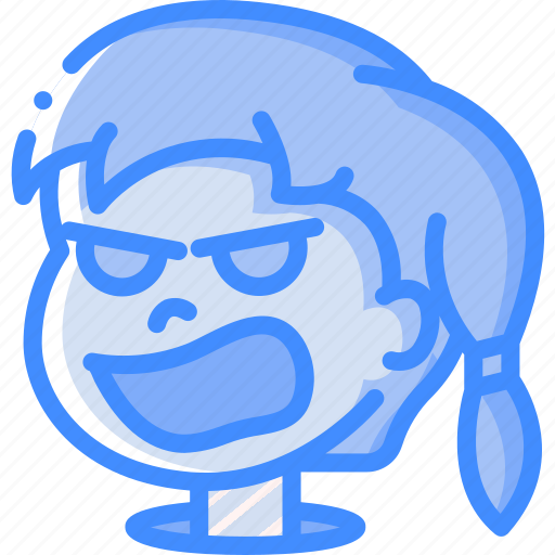 Angry, avatars, cartoon, emoji, emoticons, girl icon - Download on Iconfinder