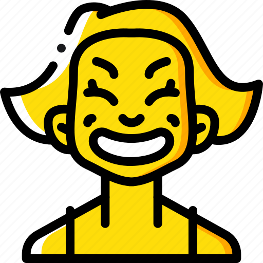 Avatars, cartoon, cheesey, emoji, emoticons, girl icon - Download on Iconfinder