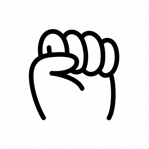 Fist, gesture, hand, cartoon, doodle icon - Download on Iconfinder