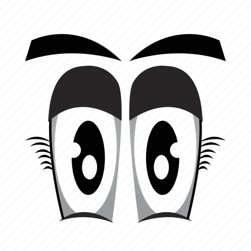 Cartoon, eyeball, eyes, looking, watching icon - Download on Iconfinder