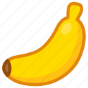banana, food, fruit, cute, cartoon