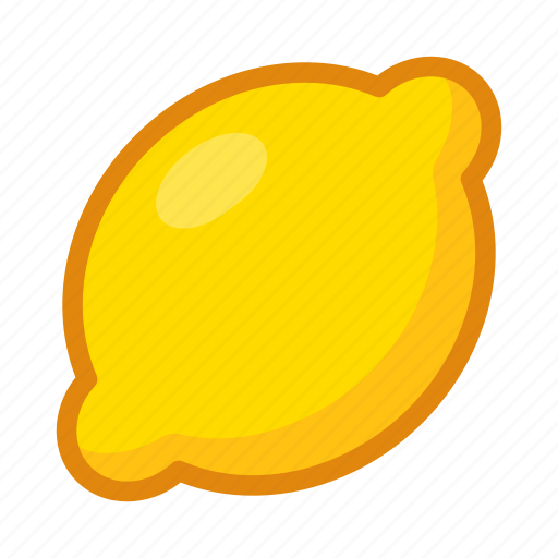 Lemon, citrus, fruit, food, cute, cartoon, yellow icon - Download on Iconfinder