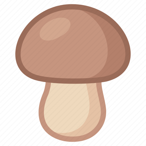 Mushroom, mushrooms, food, fungi, cute, cartoon, vegetable icon - Download on Iconfinder