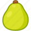 pear, fruit, food, green, cute, cartoon 