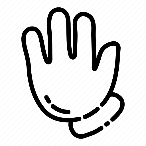 Cartoon, finger, gesture, hand, palm, sign, stop icon - Download on Iconfinder