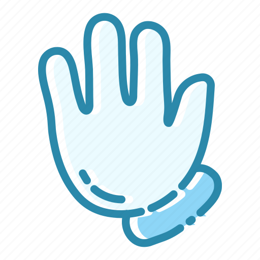 Cartoon, finger, gesture, hand, palm, sign, stop icon - Download on Iconfinder