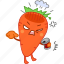 angry, can, carrot, emoji, emoticon, upset, vegetable 