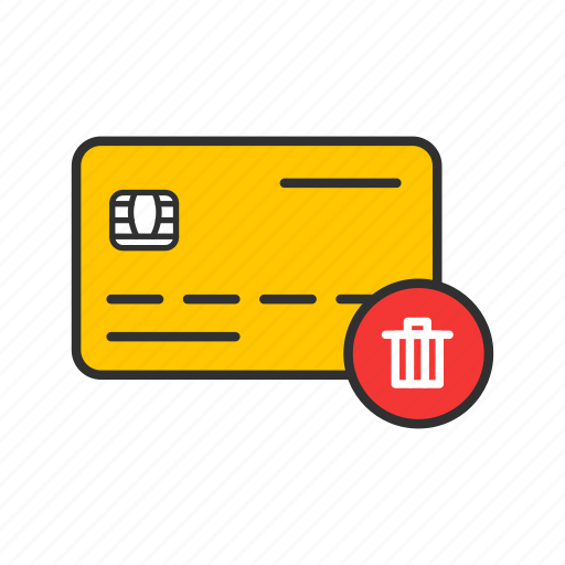 Atm card, debit card, delete card, remove card icon - Download on Iconfinder
