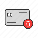 atm card, credit card information, delete card, remove card