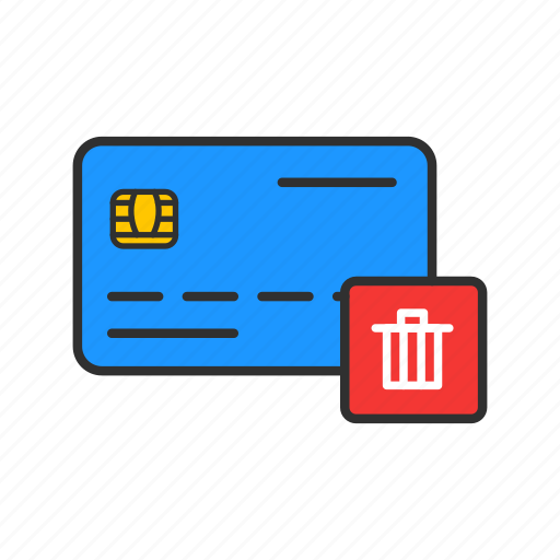 Atm card, card information, delete card, remove card icon - Download on Iconfinder