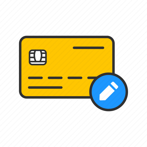 Atm card, card details, debit card, edit credit info icon - Download on Iconfinder
